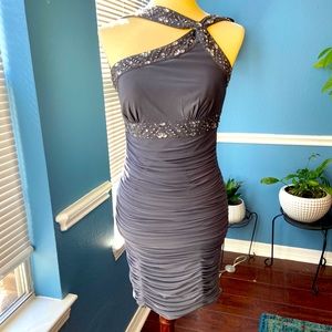 Gray Cocktail Dress